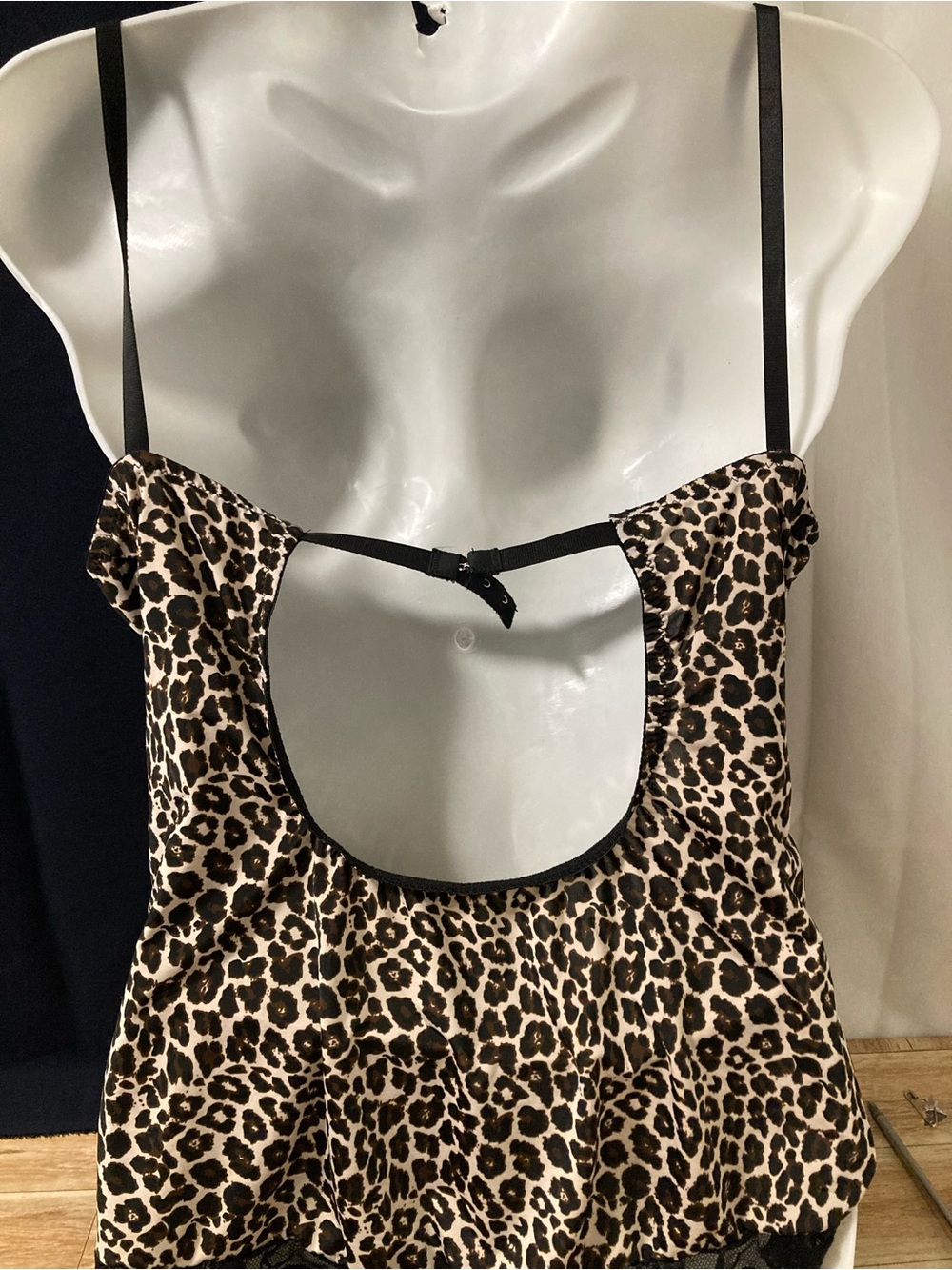 Unbranded Brand Leopard Print Lace Babydoll Lingerie Chemise Nightie - Picture 5 of 5